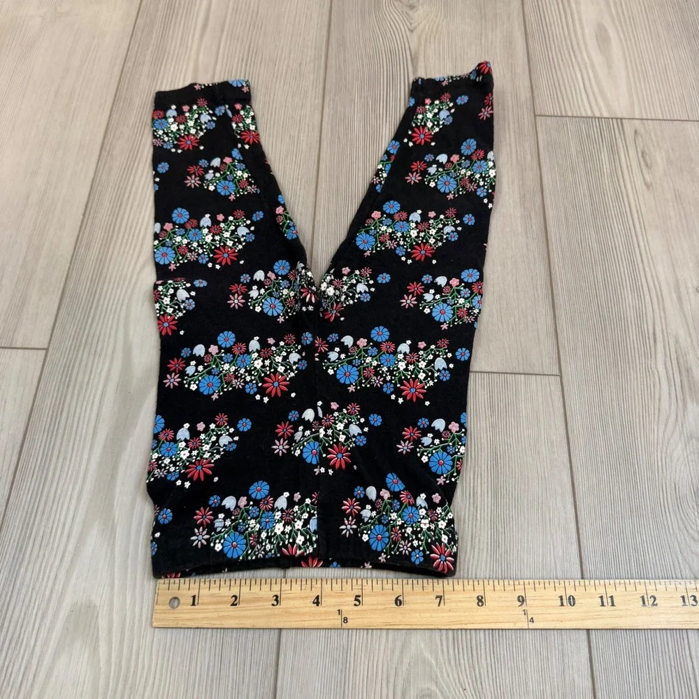 Vintage Spumoni by Rose Cage Red Floral Tunic and Leggings Set Toddler 2T USA